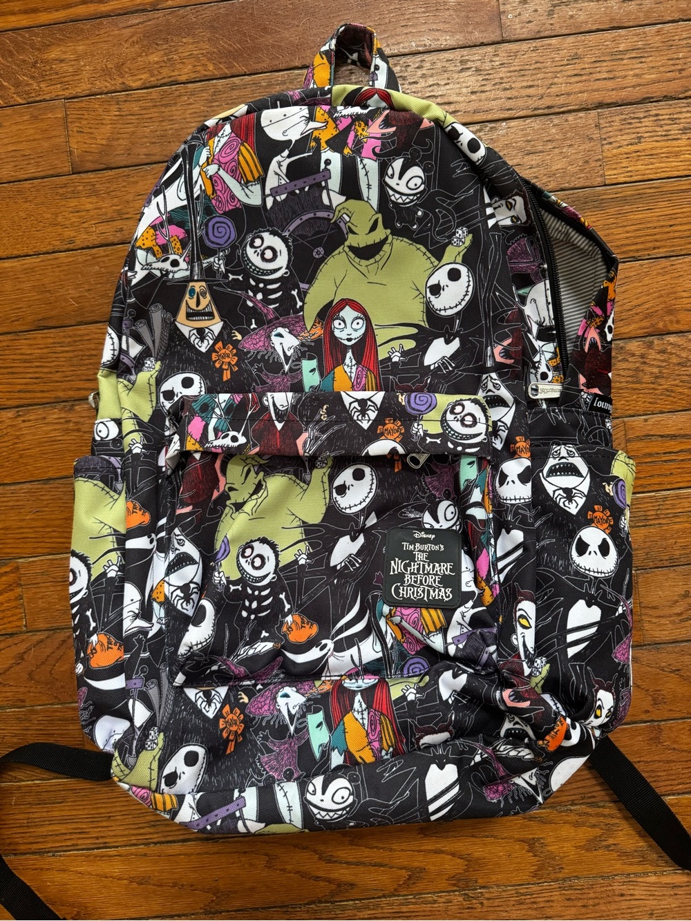 Disney The Nightmare Before Christmas Black Multi Character Collage Backpack